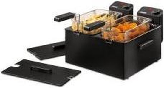 Princess Friteuse dubbel 6 L 3600 W zilverkleurig 183123 kopen