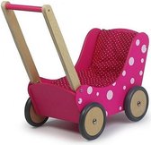 Simply for Kids Houten Poppenwagen Stippeltje Roze