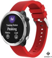 Siliconen Smartwatch bandje - Geschikt voor  Garmin Vivoactive 4 silicone band - 45mm - rood - Strap-it Horlogeband / Polsband / Armband