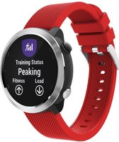 Siliconen Smartwatch bandje - Geschikt voor  Garmin Vivoactive 4 silicone band - 45mm - rood - Horlogeband / Polsband / Armband