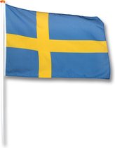 Vlag Zweden 100x150 cm.