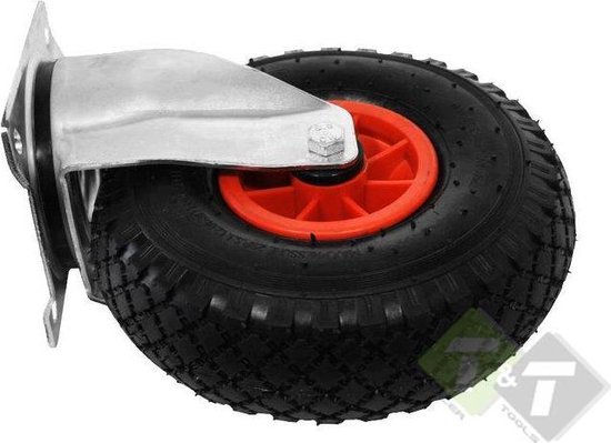 Luchtband op velg 4.80/4.00-8 met rollager naafgat 25mm