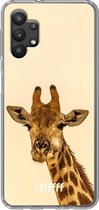 6F hoesje - geschikt voor Samsung Galaxy A32 5G -  Transparant TPU Case - Giraffe #ffffff