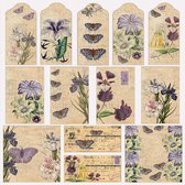 RP0388 Purple Ephemera Collection Tags