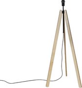 MTK Leuchten telu - Landelijke Tripod | driepoot vloerlamp | Staande Lamp - 1 lichts - H 1400 mm - Beige - Woonkamer | Slaapkamer | Keuken