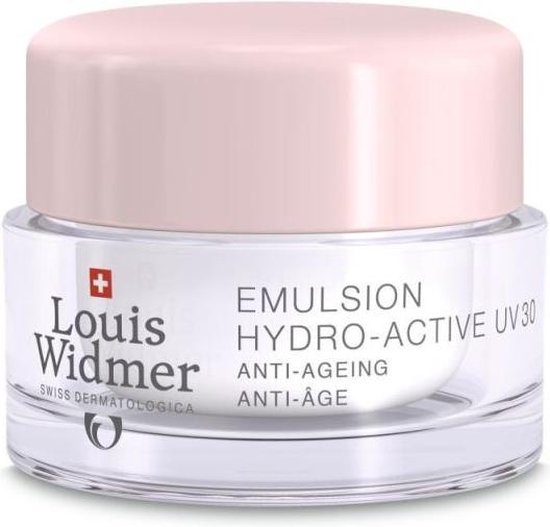 Louis Widmer Emulsion Hydro-Active UV 30 - Zonder Parfum Gezichtsemulsie 50 ml