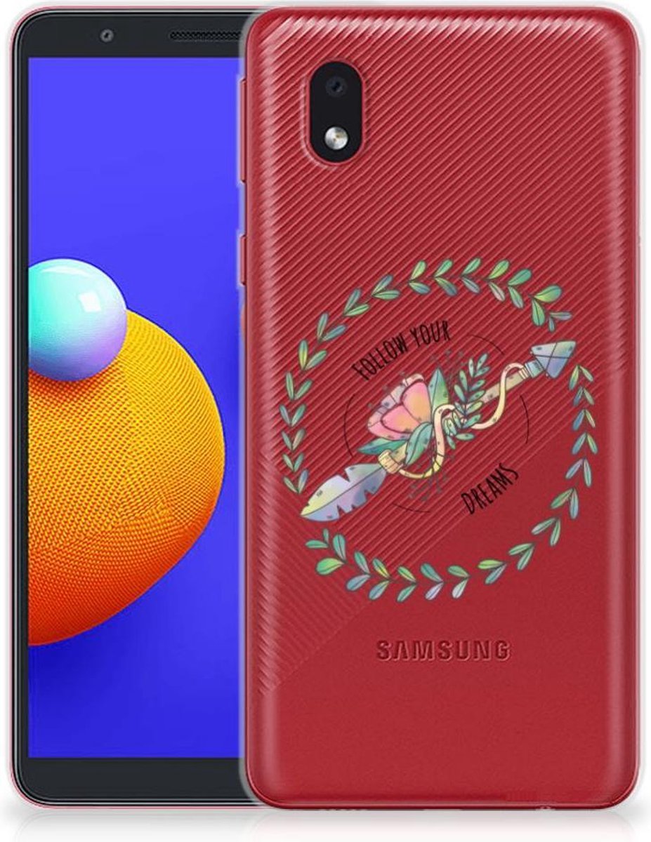 Samsung Galaxy A01 Core Telefoonhoesje met Naam Boho Dreams