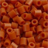 Foto kralen, afm 5x5 mm, gatgrootte 2,5 mm, rood bruin (5), 6000stuks