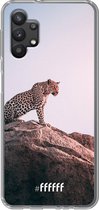 6F hoesje - geschikt voor Samsung Galaxy A32 5G -  Transparant TPU Case - Leopard #ffffff