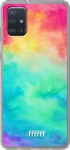6F hoesje - geschikt voor Samsung Galaxy A52 - Transparant TPU Case - Rainbow Tie Dye #ffffff