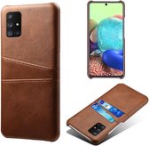 Shieldcase Vintage case met pashouder Samsung Galaxy M51 - bruin