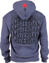 Amsterdam Originals Hoodie Blauw maat Extra Large Amsterdam Liesdelsluis