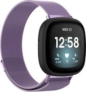 Shop4 Fitbit Versa 3 - Grand Métal Violet