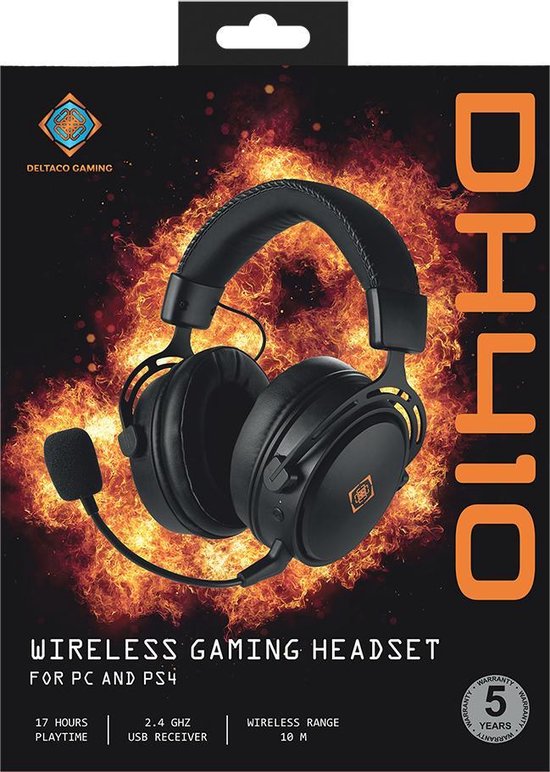 Deltaco Gaming DH410 Wireless Gaming Headset GAM109 2.4