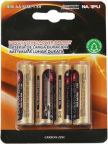 Batterij - Aigi Azo - AA/LR06 - 1.5V - Alkaline Batterijen - 4 Stuks