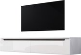 Maison’s TV meubel – TV Kast – Swift – Wit – Gesloten compartimenten – 180x26x33