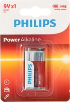 Philips 6LR61P1B - 9V E batterij - 1 stuk