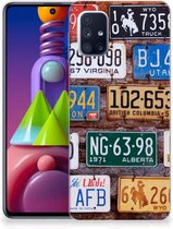 Hippe Hoesjes Geschikt voor Samsung Galaxy M51 Telefoon Hoesje Kentekenplaten