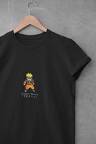 Uzumaki Naruto Pixel Anime Manga T-Shirt - Maat M - Merch Merchandise Ninja Boruto