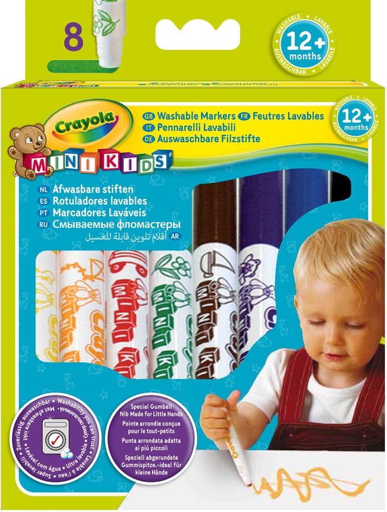 Bol Com Crayola Mini Kids 8 Viltstiften Bolle Punt