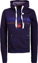 Geographical Norway Sweatshirt Heren Hoodie Blauw Gasic - XXL