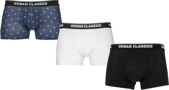 Urban Classics - 3-Pack flamingo Boxershorts set - M - Multicolours