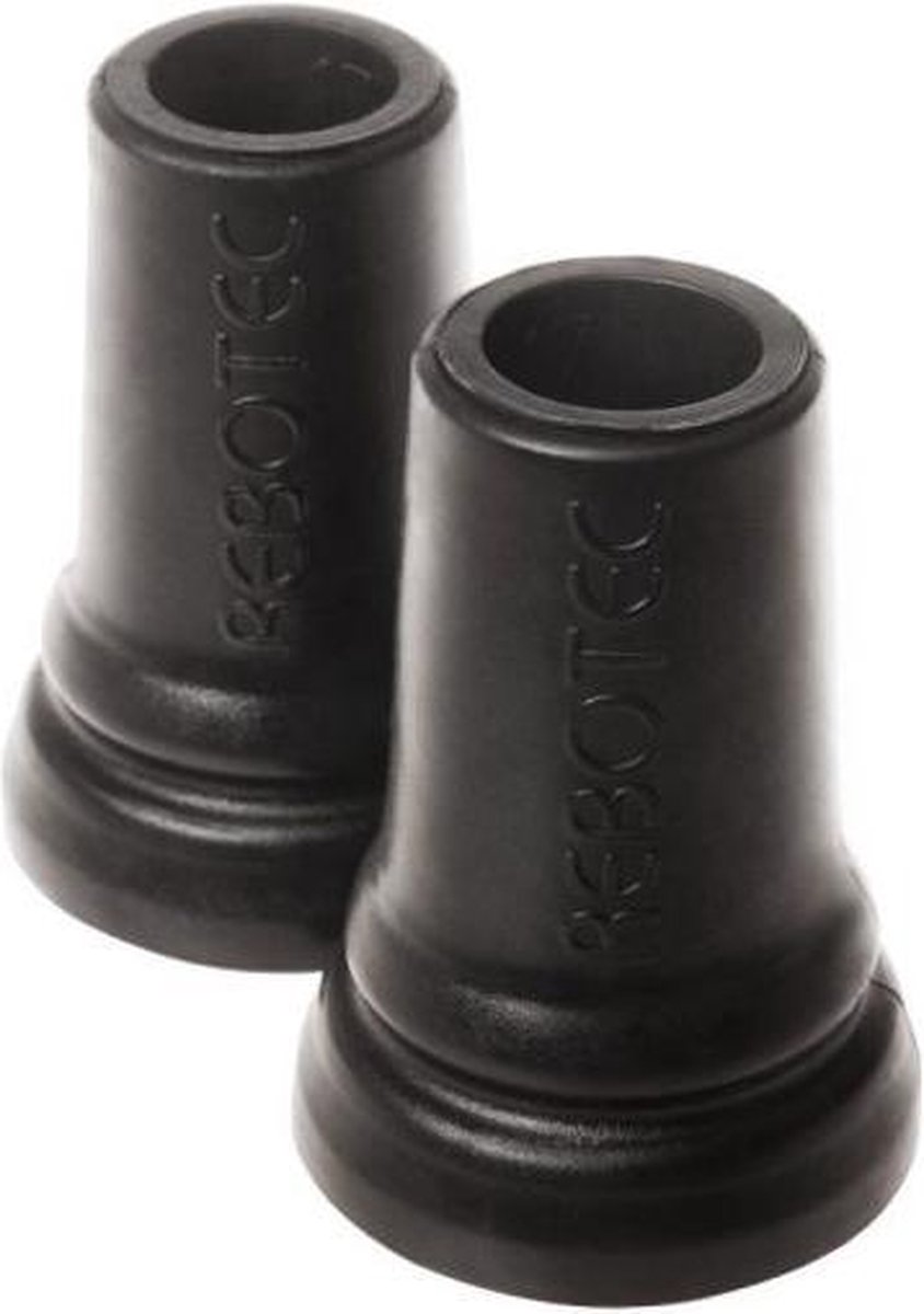 Krukdoppen 17 mm Zwart - Set van 2
