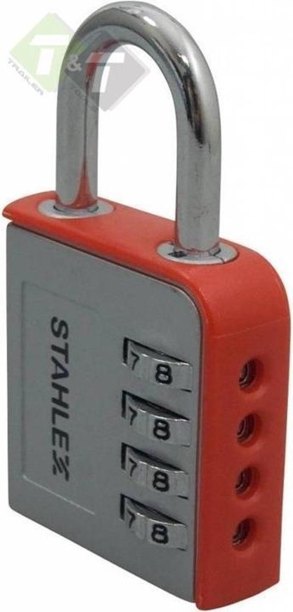 Hangslot Stahlex, Cijferslot Alu, Sloten, 46mm, Cijfersloten