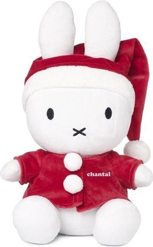 Nijntje kerst knuffel met naam bol