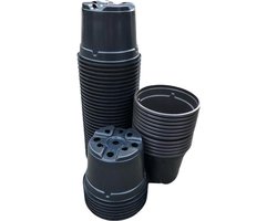 Kweekpot zwart – Ø9cm, hoogte 7cm (50 stuks)