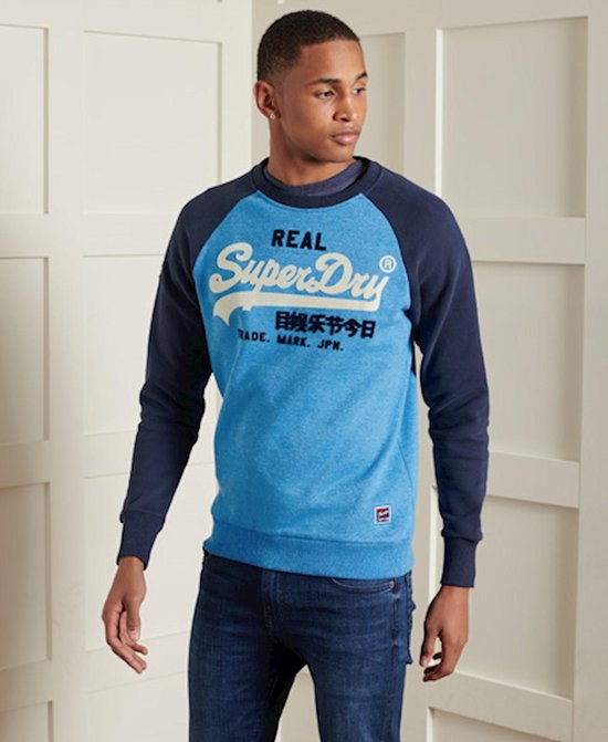 Superdry Heren Trui Vintage Logo sweatshirt met raglanmouwen en ronde hals  | bol.com