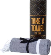 Take A Towel Hamamdoek zwart goud TAT 5-3