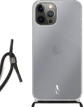 iPhone 12 Pro Max hoesje met koord - Transparant met Koord
