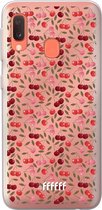 6F hoesje - geschikt voor Samsung Galaxy A20e -  Transparant TPU Case - Cherry's #ffffff