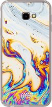 6F hoesje - geschikt voor Samsung Galaxy J4 Plus -  Transparant TPU Case - Bubble Texture #ffffff