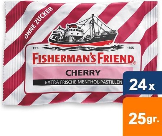 Fisherman's Friend - Cherry Suikervrij - 24 stuks