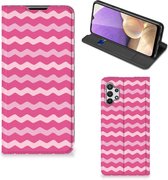 GSM Hoesje ontwerpen Geschikt voor Samsung Galaxy A32 5G Fotohoesje Waves Pink