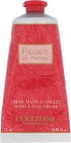 L'Occitane Rose Et Reines Hand & Nail Cream handcrème 75 ml Vrouwen