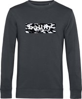 Heren Sweaters met Ballin Est. 2013 Camo Block Sweater Print - Grijs - Maat XL