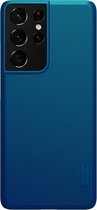 Nillkin - Samsung Galaxy S21 Ultra Hoesje - Super Frosted Shield - Back Cover - Blauw