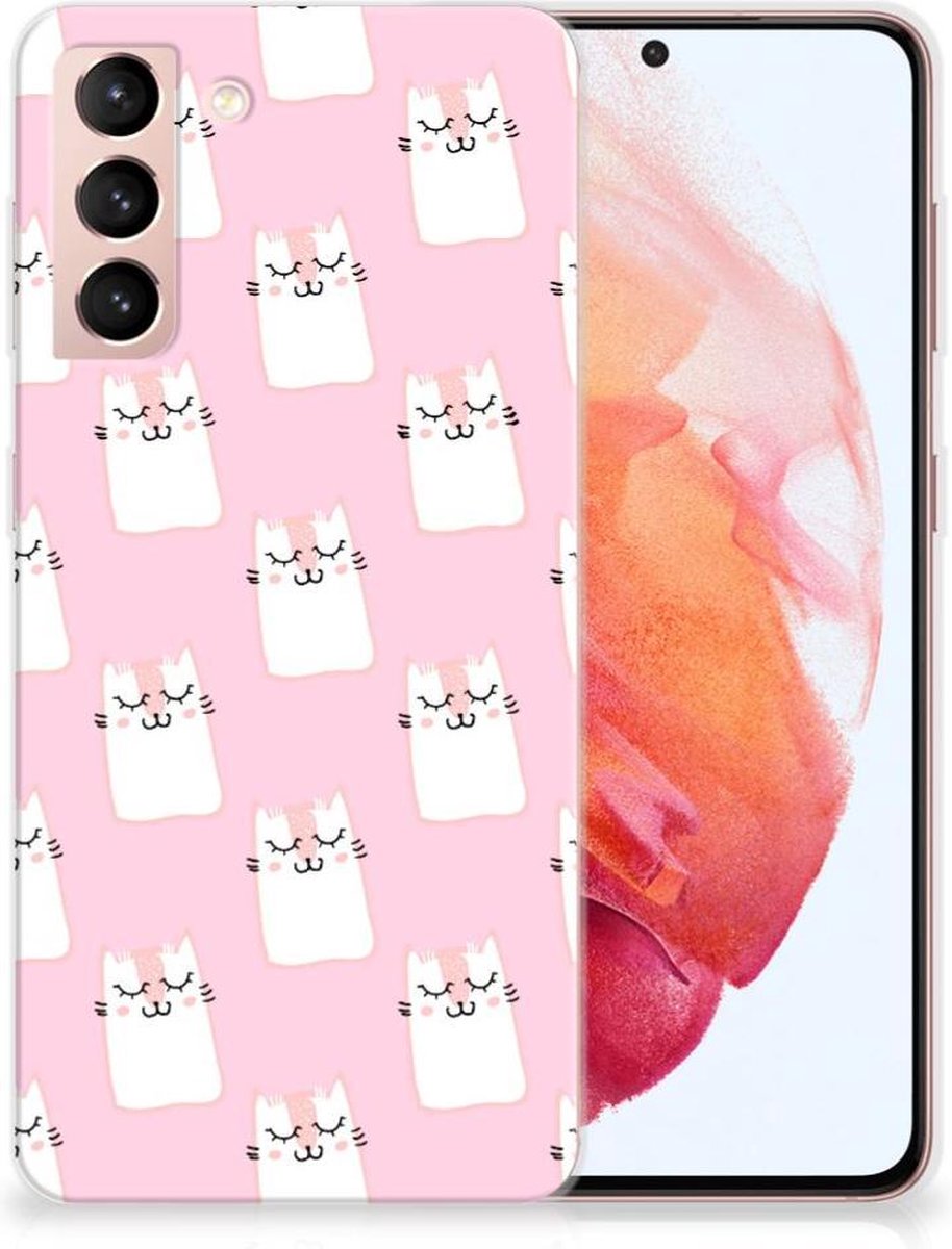Samsung Galaxy S21 TPU Hoesje Sleeping Cats
