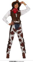 Fiestas Guirca Verkleedpak Cowboy Dames Bruin Maat M