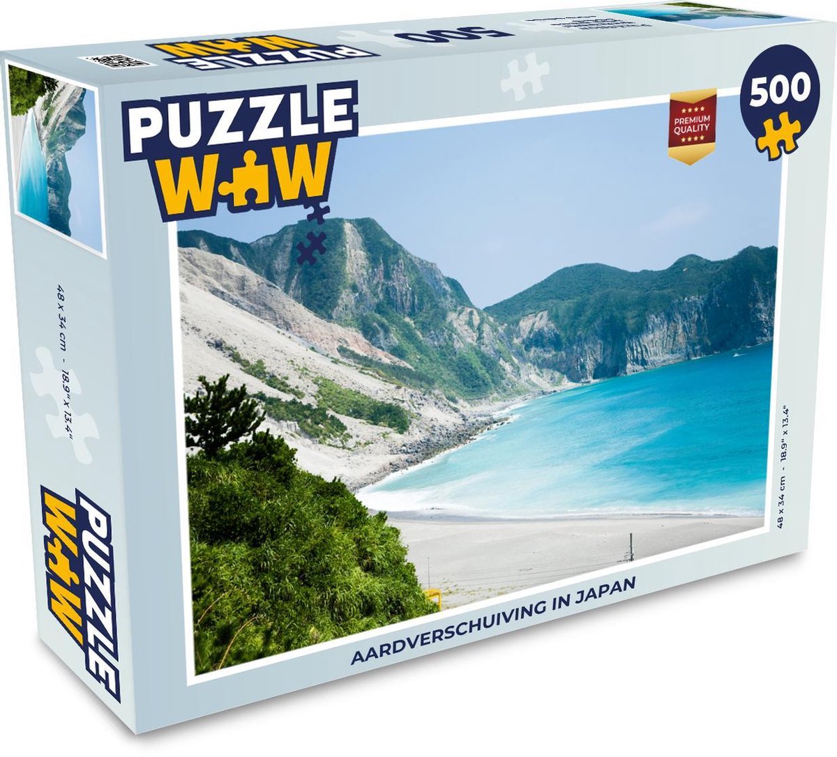 Afbeelding van product Puzzel 500 stukjes Aardverschuiving - Aardverschuiving in Japan - PuzzleWow heeft +100000 puzzels
