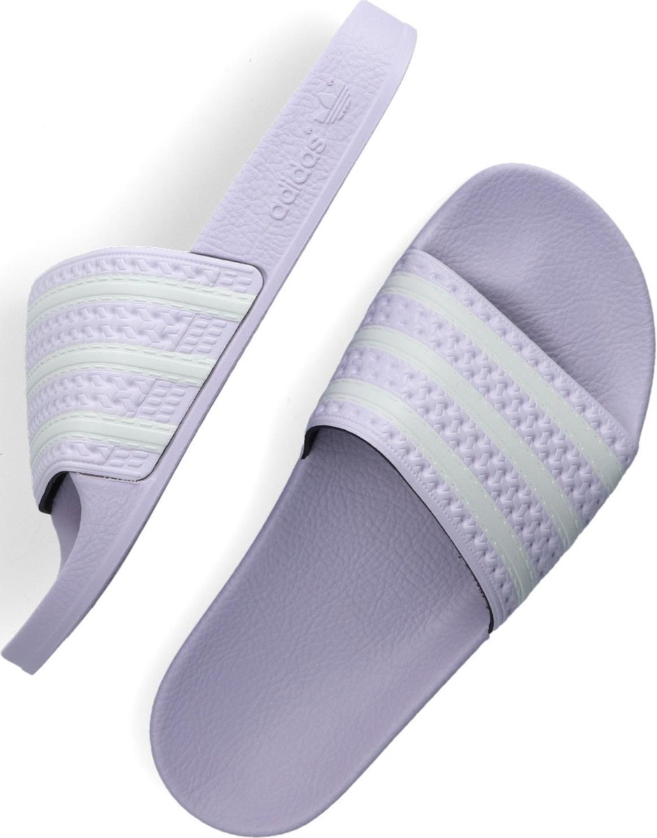 adidas Adilette W Dames Slippers - Purple Tint/Ftwr White/Purple Tint -  Maat 39 1/3 | bol.com