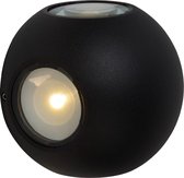 Lucide YUPLA - Wandlamp Buiten - LED - 4x2W 3000K - IP54 - Zwart
