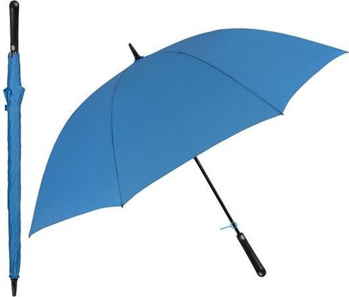 Perletti Paraplu Golf Windproef 102 X 132 Cm Microvezel Blauw