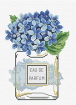 340.036 No Count Cross stitch Hydrangea Bloom 14x19.6cm