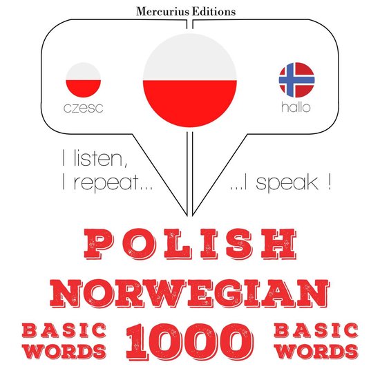 Polski - norweski: 1000 podstawowych słów - cover