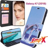 EmpX Telefoonhoesje - Book Case - Geschikt Voor Samsung Galaxy A7 (2018)