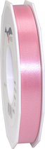 1x XL Hobby/decoratie roze satijnen sierlinten 1,5 cm/15 mm x 91 meter- Luxe kwaliteit - Cadeaulint satijnlint/ribbon